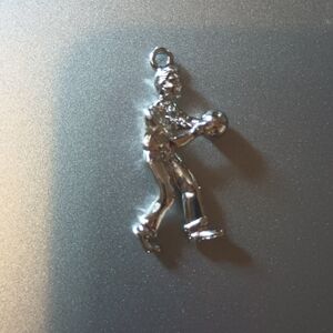 Vintage 925 Sterling Silver Bowler Charm - Moving Bowling Man Figure - 3D...